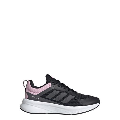 Rückansicht von adidas Fortarun 4.0 Kids Schuh Sneaker Kinder Core Black / Grey Six / Clear Pink