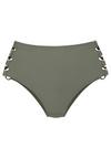 Lascana Highwaist-Bikini-Hose Bikini Hose Damen - oliv