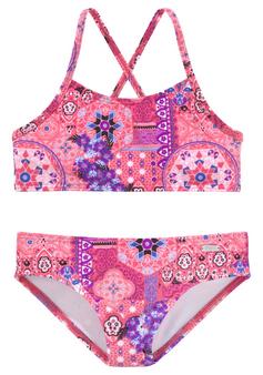 Buffalo Bustier-Bikini Bikini Set Damen pink-bedruckt