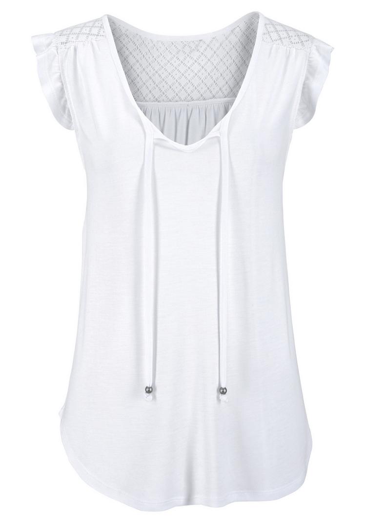 Buffalo Buffalo Strandshirt T-Shirt Damen - wei&szlig; - 1 | SportScheck