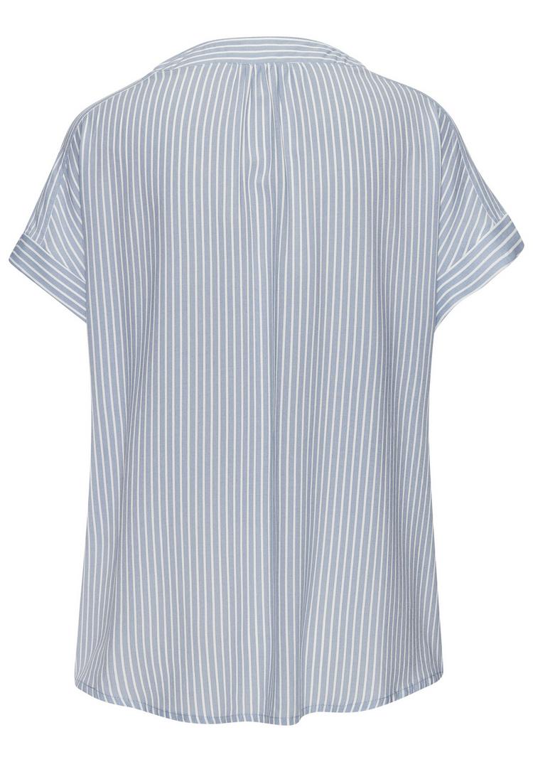 Vivance Vivance Kurzarmbluse Kurzarmbluse Damen - hellblau-wei&szlig;-gestreift - 1 | SportScheck