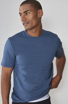 Rückansicht von Copenhagen Studios T-Shirt T-Shirt Herren hellblau blau navy