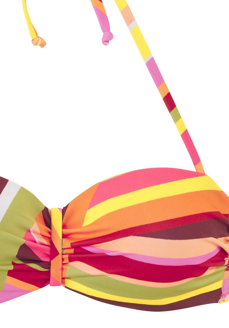 BRUNO BANANI BRUNO BANANI B&uuml;gel-Bandeau-Bikini Bikini Set Damen - orange bedruckt - 0 | SportScheck