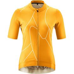 Gonso Road Jersey Print Fahrradtrikot Damen Gelb7014