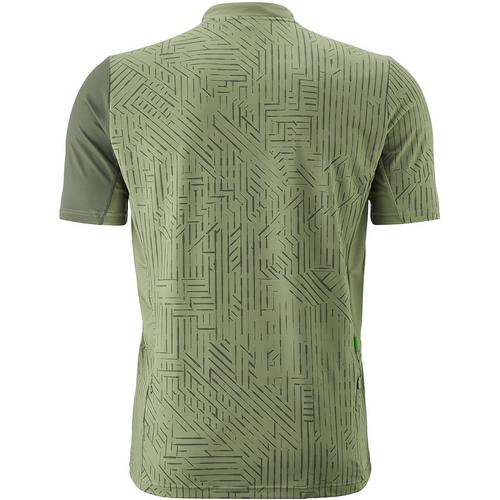 Rückansicht von Gonso Adventure Jersey Halfzip Fahrradtrikot Herren Moos1517