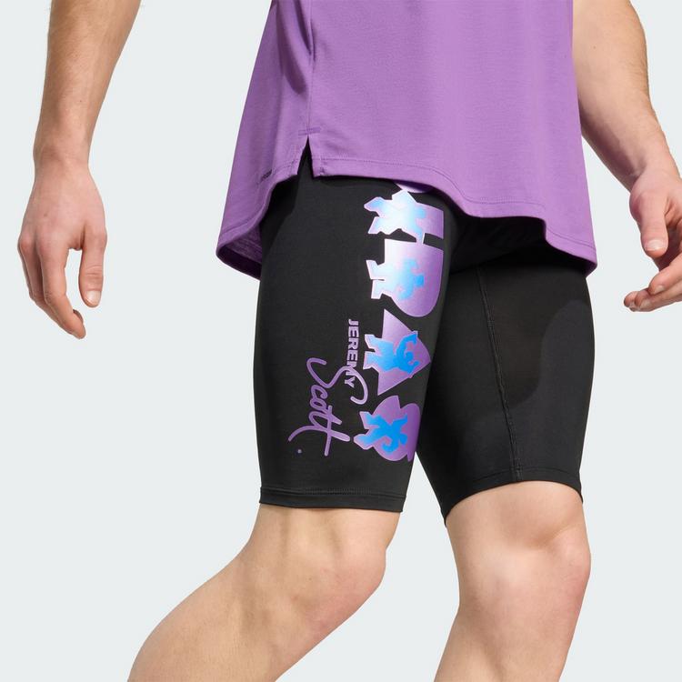 adidas adidas adidas x Jeremy Scott Bike Short Tights Herren - Black - 1 | SportScheck