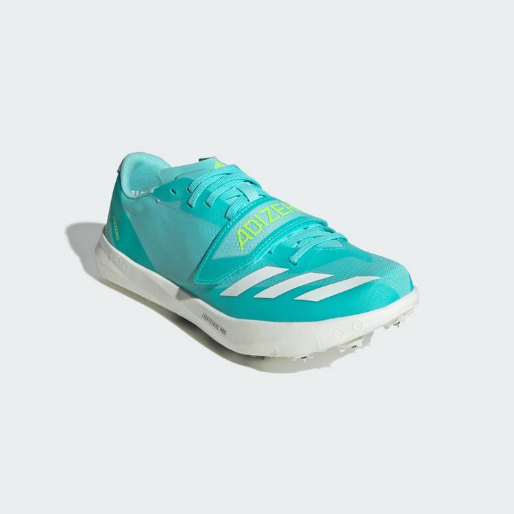 adidas adidas Adizero TJ/PV Leichtathletikschuh Multifunktionsschuhe Herren - Flash Aqua / Zero Metalic / Lucid Lemon - 3 | SportScheck