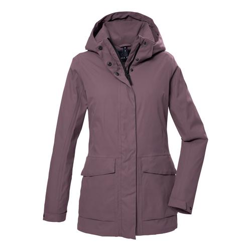 Rückansicht von G.I.G.A. DX by killtec GS 54 Softshelljacke Damen Pflaume