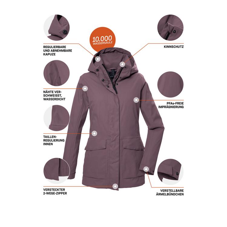 G.I.G.A. DX by killtec G.I.G.A. DX by killtec GS 54 Softshelljacke Damen - Pflaume - 12 | SportScheck