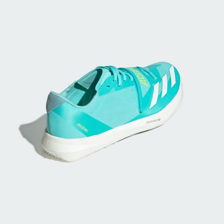 adidas adidas Adizero TJ/PV Leichtathletikschuh Multifunktionsschuhe Herren - Flash Aqua / Zero Metalic / Lucid Lemon - 4 | SportScheck