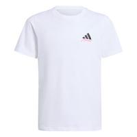 adidas Messi Icon Graphic Kids T-Shirt Funktionsshirt Kinder - White