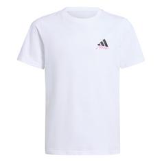 adidas Messi Icon Graphic Kids T-Shirt Fanshirt Kinder White