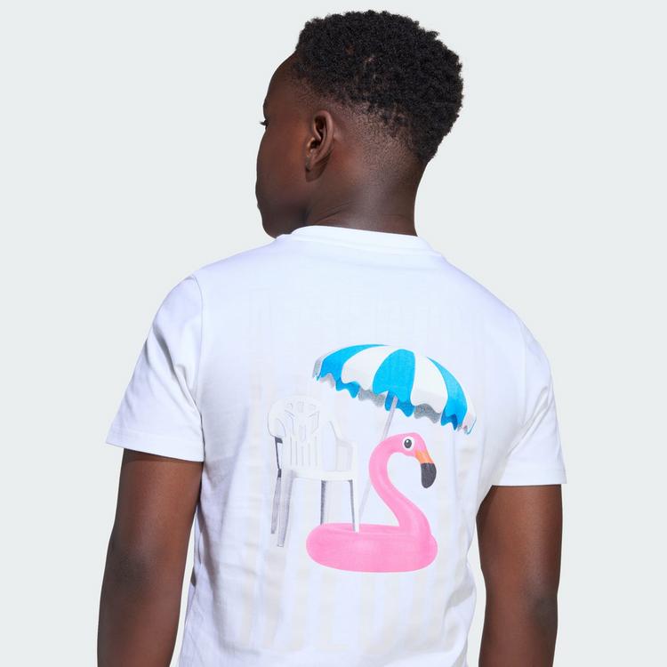 adidas adidas Messi Icon Graphic Kids T-Shirt Funktionsshirt Kinder - White - 1 | SportScheck