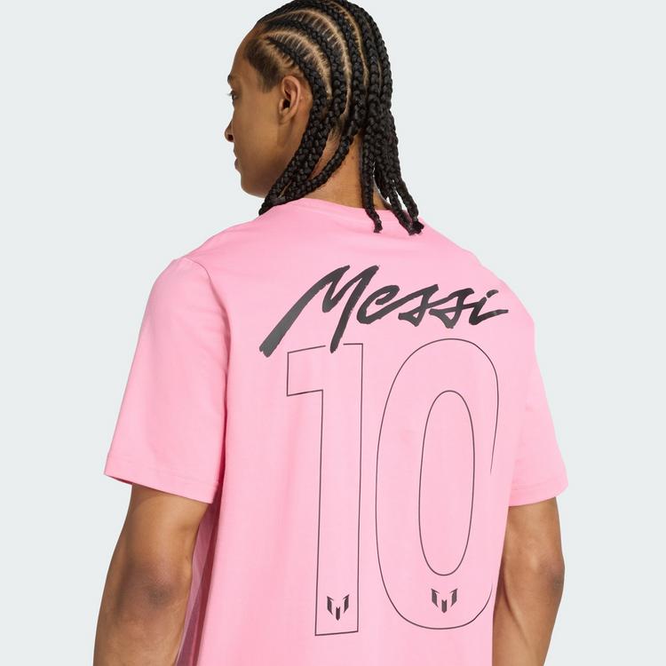 adidas adidas Messi Graphic T-Shirt Funktionsshirt Herren - Easy Pink - 1 | SportScheck