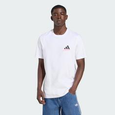 Rückansicht von adidas Messi Icon Graphic T-Shirt Fanshirt Herren White