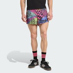 Rückansicht von adidas adidas x Jeremy Scott Shorts Funktionsshorts Herren Multicolor / Semi Lucid Fuchsia / Active Purple
