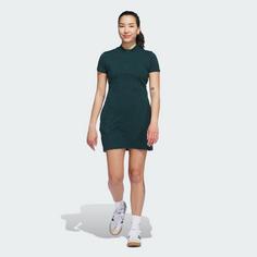 Rückansicht von adidas Go-to Jacquard Kleid Kleid Damen Aurora Ivy