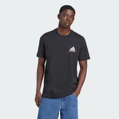 Rückansicht von adidas Messi Icon Graphic T-Shirt Fanshirt Herren Black