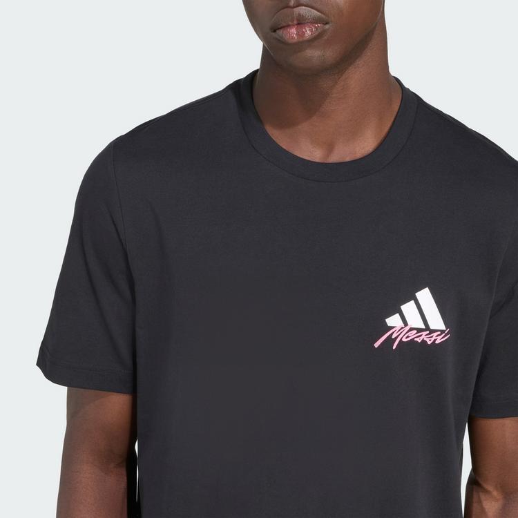 adidas adidas Messi Icon Grafik T-Shirt Funktionsshirt Herren - Black - 1 | SportScheck