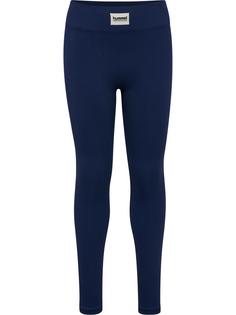hummel hmlJR SEAMLESS RIB MW TIGHTS Leggings Kinder BLACK IRIS