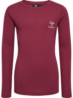 hummel hmlREVE T-SHIRT L/S Funktionsshirt Kinder CORDOVAN