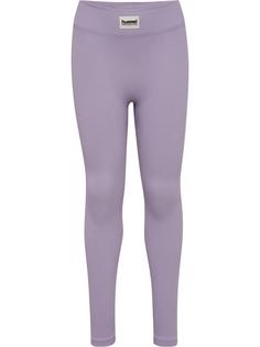 hummel hmlJR SEAMLESS RIB MW TIGHTS Leggings Damen LAVENDER GRAY