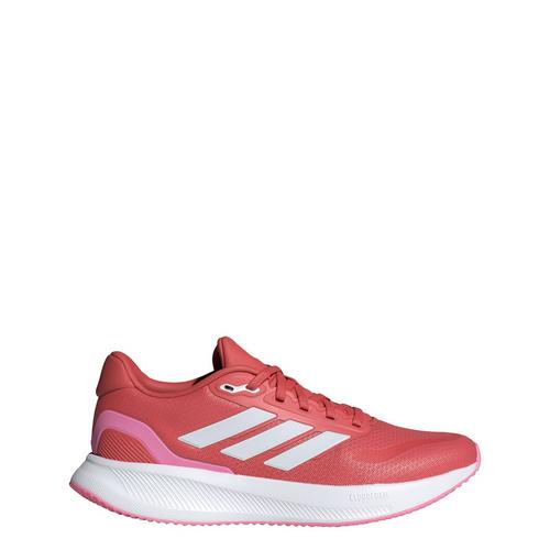 Rückansicht von adidas Runfalcon 5 Laufschuh Laufschuhe Damen Better Scarlet / Cloud White / Bliss Pink