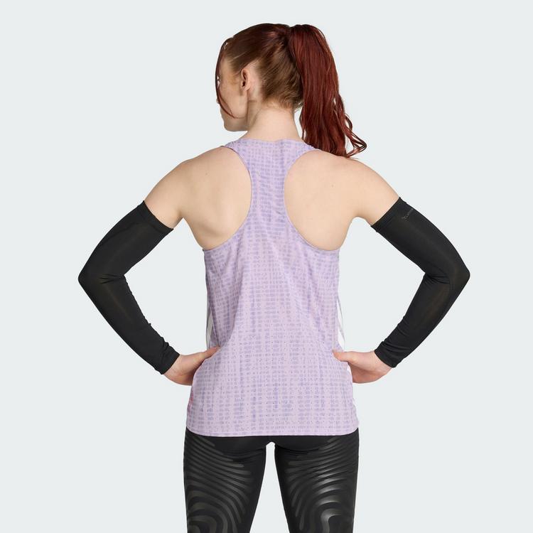 adidas adidas Adizero Running Singlet T-Shirt Damen - Powder Plum / Magic Lilac - 1 | SportScheck