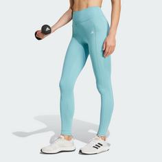 Rückansicht von adidas Optime Full-Length Leggings Leggings Damen Mint Ton