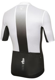 Rückansicht von RH+ Light Climber Jersey Fahrradtrikot Herren white-black