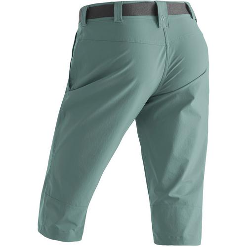 Rückansicht von Maier Sports Inara slim Funktionsshorts Damen Grün2056