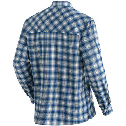 Rückansicht von Maier Sports Kasen Outdoorhemd Herren Blau3040