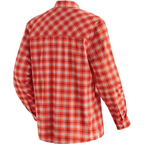 Rückansicht von Maier Sports Kasen Outdoorhemd Herren Rot4562