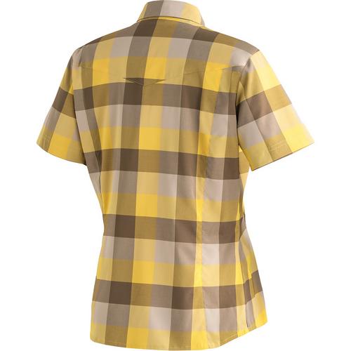 Rückansicht von Maier Sports Kendra Funktionsbluse Damen Gelb7010