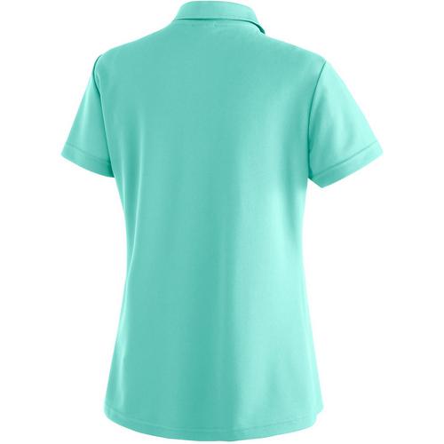 Rückansicht von Maier Sports Ulrike Poloshirt Damen Hellblau351