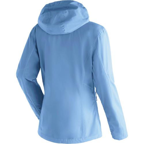 Rückansicht von Maier Sports Metor rec Softshelljacke Damen Blau3051