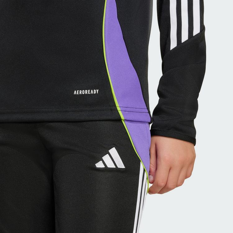 adidas adidas Tiro 24 Kids Trainingsoberteil Sweatjacke Kinder - Black / Purple Rush - 1 | SportScheck
