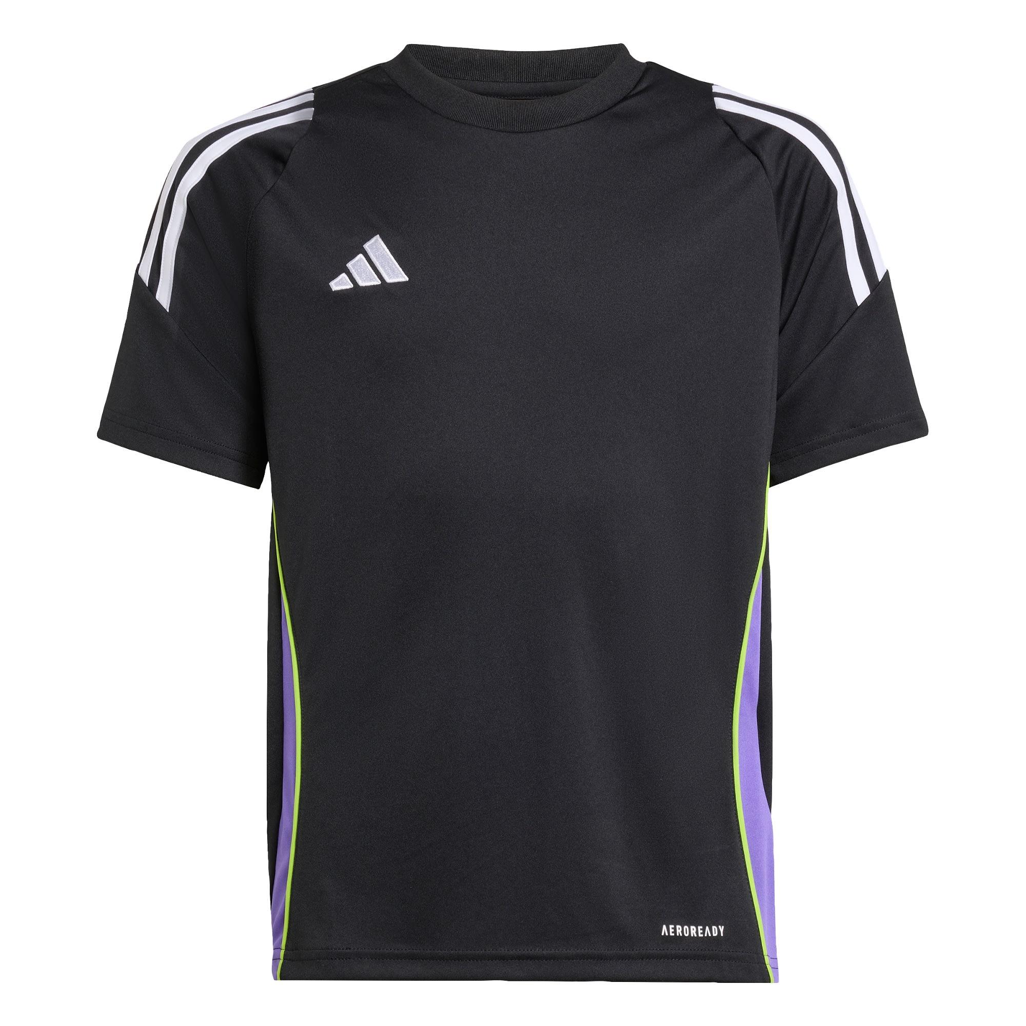 adidas Tiro 24 Kids Trikot T-Shirt Kinder - Black / Purple Rush
