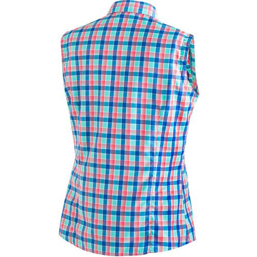 Rückansicht von Maier Sports PALOMA Funktionsbluse Damen Blau3028