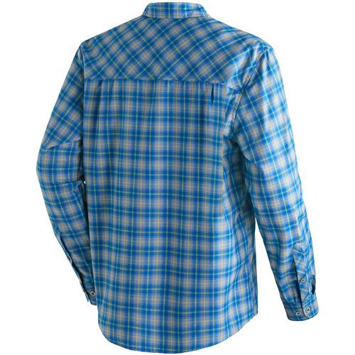 Rückansicht von Maier Sports CLAAS Outdoorhemd Herren Blau301