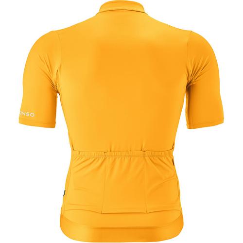 Rückansicht von Gonso Road Jersey Fahrradtrikot Herren Gelb7014