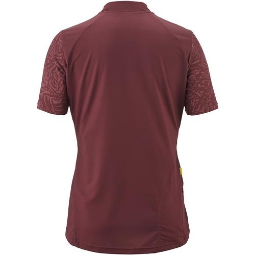 Rückansicht von Gonso Adventure Jersey Halfzip Fahrradtrikot Damen Bordeaux431