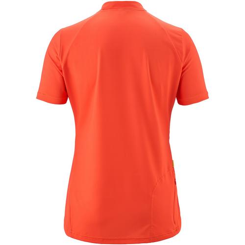 Rückansicht von Gonso Adventure Jersey Halfzip Fahrradtrikot Damen Rot4592