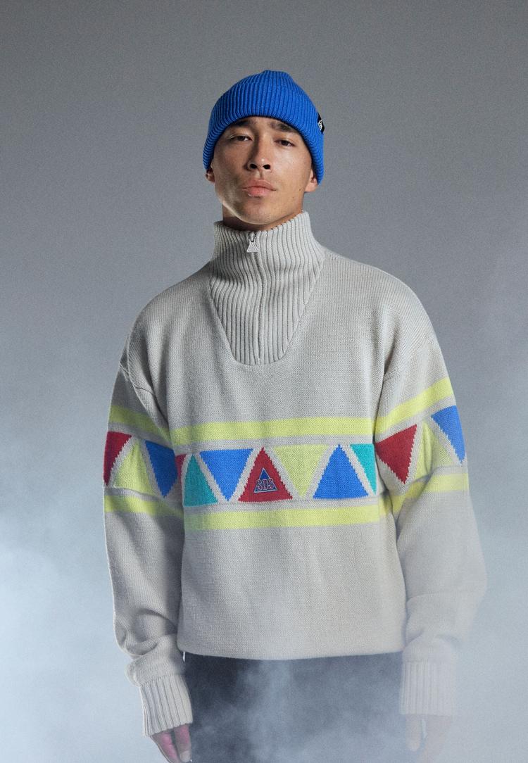 SOS SOS The Windbreaker Strickpullover - 1157 Rainy Day - 2 | SportScheck