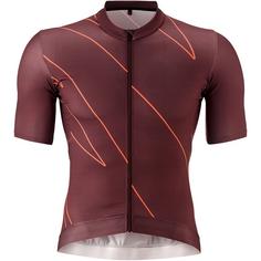 Gonso Road Jersey Print Fahrradtrikot Herren Bordeaux431