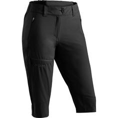 Maier Sports Lulaka Capri Loop Funktionsshorts Damen Schwarz01100