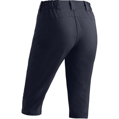 Rückansicht von Maier Sports Lulaka Capri Loop Funktionsshorts Damen Marine3272