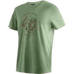 Maier Sports Dieter Print T-Shirt Herren Grün2068