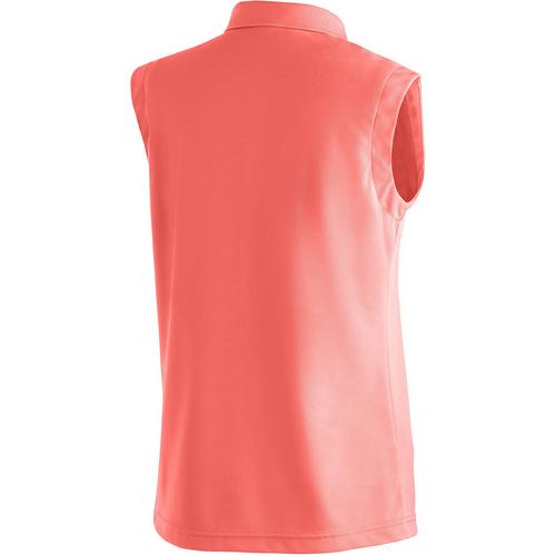 Rückansicht von Maier Sports Ulrike Sleeveless Poloshirt Damen Rose404