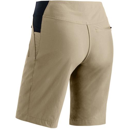 Rückansicht von Maier Sports Inara Short Vario Funktionsshorts Damen Hellbraun